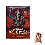 Kali-Tarot-Orakelkarten mit Samtaufbewahrungstasche,Kali Tarot Oracle Cards, Tarot ​​Cards Deck Game
