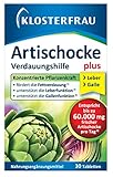 Klosterfrau Artischocke Tabletten | plus Löwenzahn + Ingwer | Mit 3-fach Pflanzenkraft für die Verdauung | 30 Stück