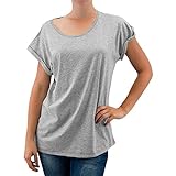 Urban Classics Damen Ladies Extended Shoulder Tee T-Shirt, grey, L