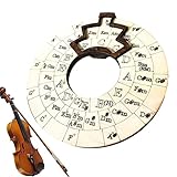 Akkordrad | Melodiewerkzeug aus Holz | Kreisförmiges Holzrad und musikalisches Lernwerkzeug, musikalisches Akkordrad für Songwriter, Lehrer und Musiker
