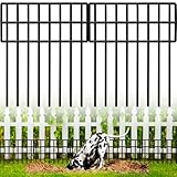 50 cm (L) x 32 cm (H), Tierabsperrung, 14 Stück, keine Grabzaun-Barriere, rostfreies Metall, Gartenzaun, Tierbarriere, Grabzaun-Barriere, kein Graben von Zaunelementen für Hunde, Kaninchen,