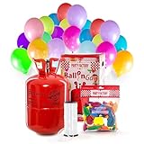 Party Factory Ladenburg Helium Flasche für 50 Luftballons Party Factory Ballons inkl. 50 Ballons