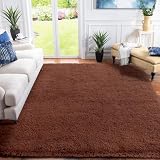 XSIVOD hochflor Wohnzimmer Teppich, Schlafzimmer Bettvorleger, Moderner zottelig flauschig weich Teppiche für Kinderzimmer Anti-Rutsch Unterseite waschbarer Teppich, 120x160 cm, B