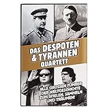 GOODS+GADGETS Tyrannen & Despoten Quartett - Das Diktatoren Kartenspiel die 32 übelsten Führer der Geschichte auf Spielkarten (Brown Edition)