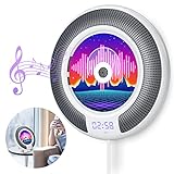 Gueray Tragbare CD-Player Wandmontage Bluetooth Eingebaute HiFi-Lautsprecher FM-Radio Home-Audio with Remote Control, USB, AUX On/Output of 3.5 mm Headphone Jack