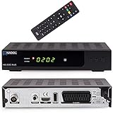 Anadol HD 202c Plus digitaler Full HD 1080p Kabel-Receiver [Umstieg Analog auf Digital] (HDTV, DVB-C / C2, HDMI, SCART, Coaxial, Mediaplayer, USB 2.0) – inkl. HDMI Kabel schwarz