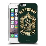 Head Case Designs Offiziell Offizielle Harry Potter Slytherin Quidditch Deathly Hallows X Soft Gel Handyhülle Hülle kompatibel mit Apple iPhone 6 / iPhone 6s