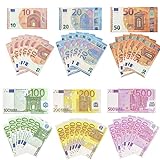 120 Geldscheine, Spielgeld, Spielgeld Euro Scheine, Spielgeldscheine Euro, Diese Spielgeldscheine Stärken die Rechenfertigkeit des Kindes (Je 20 Stück 10, 20, 50, 100, 200 und 500 Euro)