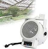 Tiyabdl Industriell Gewerblich Drum Heizlüfter,Hang Powerful neigbare Heizung mit Fernbedienung,kann es zu Timing für Outdoor,Garage,Werkstatt