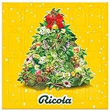 Ricola Adventskalender 2023, 24 Türchen mit einer Mischung aus verschiedenen Sorten Schweizer Kräuter-Bonbons, mit und ohne Süßungsmittel, 1 x 360g