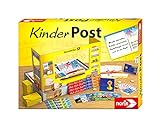 Noris 606011236 - Kinderpost - Klassisches Kinder-Rollenspiel, inkl. Postschalter und viel Postzubehör, Postkarten, Briefe, Pakete, für Kinder ab 4 Jahren, Gelb