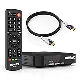 Humax Kabel HD Nano Set mit HDMI Kabel und Cable Candy Beans / HDTV Kabelreceiver digital und HDMI Kabel / DVB-C Kabelfernsehen in Full HD (1080p) / digitaler Kabelempfang / schwarz