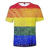 LGBT-Regenbogen-Flaggen-Stolz-Faust-Revolutions-Stolz-Monat LGBT T-Shirt M