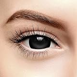 chromaview Mini Sclera Halloween Farbige Kontaktlinsen Ohne Stärke Schwarz (Tageslinsen)