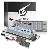TECTICO LED Kennzeichenbeleuchtung Canbus SMD 6000k Ultra Weiß für Astra H J K Corsa C D E Insignia Meriva Zafira Vectra, 2 Stücke