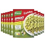 Knorr Spaghetteria Nudel-Fertiggericht Spinaci leckeres Nudelgericht fertig in 6 Minuten, 10 x 160g