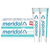 meridol Zahnpasta, Doppelpack (2 x 75 ml) - Zahncreme zur täglichen Zahnfleisch- und Zahnpflege, antibakterieller Effekt