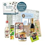 Sushi Box Asiatisches Geschenkset | tolles Geschenk für Sushifans Genießer | Sushi selber machen | Geburtstagsgeschenk Geschenkidee zu Weihnachten