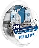 Philips WhiteVision Xenon-Effekt H4 Scheinwerferlampe 12342WHVSM, 2er-Set