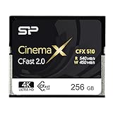 Silicon Power 256GB CFast 2.0 Memory Card Cinema X CFX510, up to 540MB/s Read, Pseudo-SLC, for Blackmagic URSA Mini, Canon XC10/1D X Mark II and More