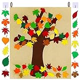 Filz-Baumbrett, Herbstbaum, Dankes-Bastelset, Herbstbaum-Danke-Bastelset, Filz-Herbstblatt-Ornament, Erntedank-Zubehör, DIY-Spielzeug