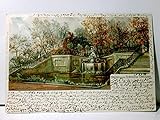 Brühl´sche Terrasse - Dresden. Alte Ansichtskarte / Postkarte / Lithographie farbig, gel. 1899. Brunnen, Treppenaufgang, Parkanlage.