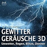 Regen und leichtes Unwettergeräusch – 3D Sound für Kopfhörer