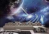 XHXI 3D Mode Persönlichkeit Fantasy Wallpaper Kosmischer Planet im interstellaren Raum Sofa TV Hintergrundwand 3D Wallpa Wohnzimmer fototapete 3d Tapete effekt Vlies wandbild Schlafzimmer-300cm×210cm