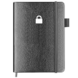Hardcover-Passwortbuch mit alphabetischer Tabs - 11.8 x 15.5cm Internet-Passwort-Aufbewahrungsbuch, Passwort-Notizbuch für Büro oder Z