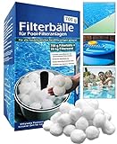 My-goodbuy24 Pool Filterbälle 700g ersetzen 25kg Filtersand - Extra langlebige Filter Balls für glasklares Wasser im Pool - Filterballs für die Sandfilteranlage - Schwimmbad, Filterpumpe und Aquarium