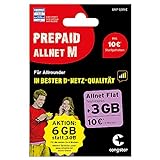congstar Prepaid Allnet M New Paket [SIM, Micro-SIM und Nano-SIM] – Das Prepaid-Paket für Allrounder in guter D-Netz-Qualität, Ohne Laufzeit, 40-37-8256