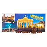 Briefumschlag mit Schokolade - Liebe Grüße aus Berlin - Schokoladentafel - 60g Belgische Vollmilchschokolade