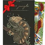 Malbuch für Erwachsene Tiere ”Dschungel” Lebenskompass® - Motive für Entspannung - Geschenk für Frauen, Beste Freundin - Achtsamkeit Malbuch… (Into the Jungle)