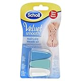 Scholl Velvet Smooth Elektronisches Nagelpflegesystem Ersatzfeilen mit 3 Aufsätze, 1 Stück
