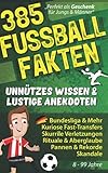 385 FUSSBALL FAKTEN Unnützes Wissen & lustige Anekdoten: Bundesliga & Mehr, Kuriose Fast-Transfers, Seltsame Verletzungen, Aberglaube, Pannen Rekorde & Skandale! Fußball Geschenke für Männer & Jungen