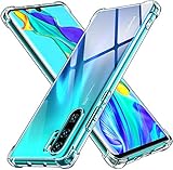 ivoler Klar Silikon Hülle für Huawei P30 Pro/Huawei P30 Pro New Edition mit Stoßfest Schutzecken, Dünne Weiche Transparent Schutzhülle Flexible TPU Durchsichtige Handyhülle Kratzfest Case C