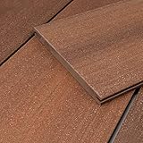 HORI® WPC Terrassendielen Komplettset I Massivdiele Sylt I Robuste & witterungsbeständige Terrassendielen I Inkl. passender Unterkonstruktion & Zubehör I braun I Fläche: Muster I Dielenlänge:ca. 30