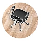 DSJMUY Office Chair Mat for Parquet Floors,Office Chair Mat Transparent Floor Protection Bürostuhlmatte, transparenter PVC-Bodenschutz, 1mm/1,5mm/2mm/3mm(Color:1.5mm,Size: 65cm/25.35in)