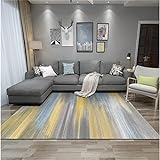 badvorleger Kurzes Haar Abstrakter Farbverlauf Teppich Bürostuhl Geeignet 120X160cm Farbe: blau grau weiß gelb
