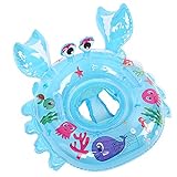 Baby Schwimmen Ring, Baby Schwimmring mit Schwimmsitz Babyschwimmen Baby Schwimmtrainer PVC für Kleinkind 6 Monate Bis 48 Monate (Blau)