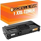 Gorilla-Ink 1x Toner XXL kompatibel mit Ricoh SP 200/201 / 203/211 Black 2.600 Seiten SP213 SFNW SP213 W SP213 SUW SP213 SNW SP213 SFW