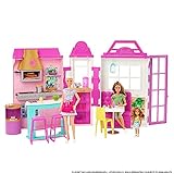 Barbie HBB91 - Restaurant Spielset mit Puppe und 30+ Teilen, Geschenk für Kinder, ab 3 Jahren