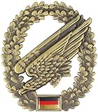 Original Bundeswehr Barettabzeichen aus Metall in verschiedenen Sorten zur Auswahl Farbe Fallschirmjäger