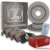 Zimmermann Bremsscheiben Scheibenbremse Ø280mm + Zimmermann Bremsbeläge Bremsbelagsatz Klötze vorne Vorderachse