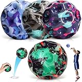 LIVESTN 4 Stück Jump Balls, 7cm Hohe Sprünge Gummiball Space Ball Hüpfbälle Bounce Ball Mini Bouncy Ball Super High Bouncing Lightweight Springen Ball für Kinder Im F