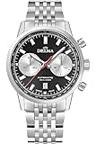 Delma Continental crono AUT. Herren Uhr analog Automatik mit Edelstahl Armband 41701.702.6.031