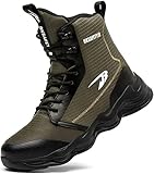 DKLOVIFU Sicherheitsschuhe Damen S3 Stallschuhe Damen Arbeitsschutzschuhe Herren Arbeitsschuhe Winter Herren Sicherheitsschuhe Sommer Schuhe Damen Gefüttert Sicherheits S