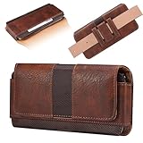 Handy-Holster-Hülle Kompatibel mit iPhone 15/14/13/12 Pro Max 15/14 Plus Handyholster mit Gürtelclip, robuste Tragetasche aus Nylon und Leder, kompatibel mit Galaxy S24/S23/S22/S21/S22 Ultra Lustig