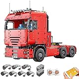 Technic Truck Bausteine, 4825 Teile, Technic Truck Modell, Doppelte Fernbedienung mit 7 Motoren, Kompatibel mit Lego Technic dynamic,60 * 25 * 36