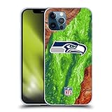 Head Case Designs Offiziell Offizielle NFL Holzharzdruck Seattle Seahawks Art Soft Gel Handyhülle Hülle kompatibel mit Apple iPhone 12 / iPhone 12 Pro